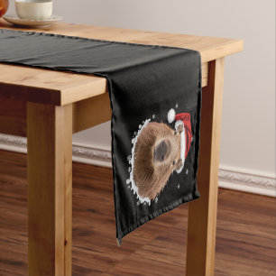Caminho De Mesa Pequeno Capivara Natal Engraçado 
