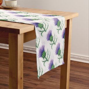 Caminho De Mesa Pequeno Cardo com uma torção do tartan