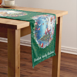 Caminho De Mesa Pequeno Cenário de Natal para Mesa