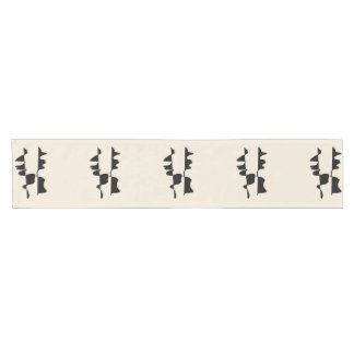 Caminho De Mesa Pequeno Chemin de Table Chic Abstrait Dual Face