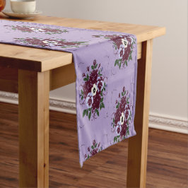 Caminho De Mesa Pequeno Chemin de Table Court Bouquet de Violettes