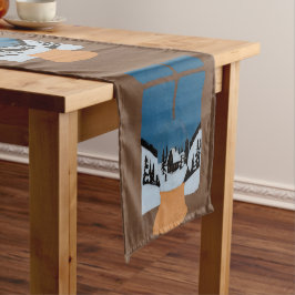 Caminho De Mesa Pequeno Chemin de Table Court Hivernal Boule à Neige