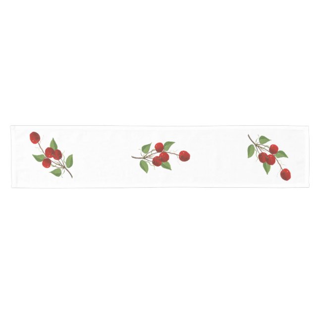 Caminho De Mesa Pequeno Cherries Mesa Runner (Horizontal)