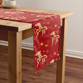 Caminho De Mesa Pequeno Chinese Lunar New Year of the Horse 2026 4724 Fire