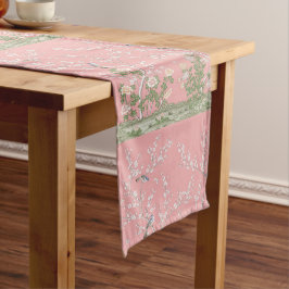 Caminho De Mesa Pequeno Chinoiserie cor-de-rosa Moderna Floral
