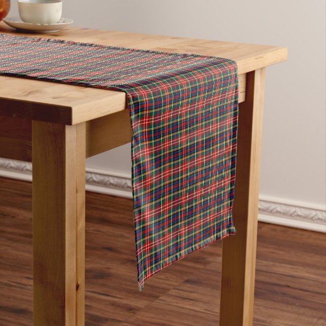 Caminho De Mesa Pequeno Clan Christie Multicolor Tartan Escocês (No Local)