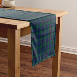 Caminho De Mesa Pequeno Clan Shaw Green e Royal Blue Scottish Tartan
