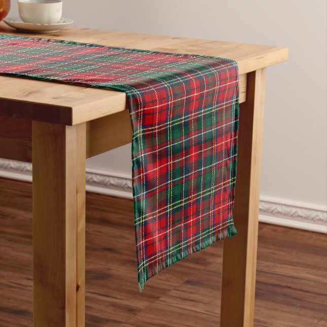 Caminho De Mesa Pequeno Classic Tartan Plaid Christmas (No Local)