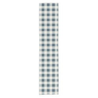Caminho De Mesa Pequeno Clássico Blue Farmhouse Gingham Style