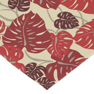 Caminho De Mesa Pequeno Cliff Hanger Havaiana Monstera Leaf