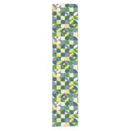 Caminho De Mesa Pequeno Colorful Modern Bauhaus Abstract Geometric Pattern