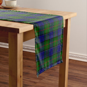 Caminho De Mesa Pequeno Colquhoun tartan xadrez verde azul