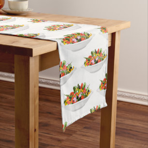 Caminho De Mesa Pequeno Coma mais plantas com cartazes de motivação de sal
