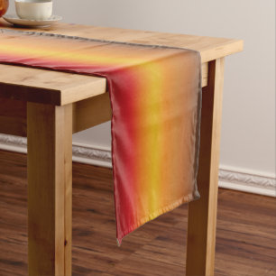 Caminho De Mesa Pequeno Cor do Sol Gradiente Vibrante Vermelho Amarelo Ver