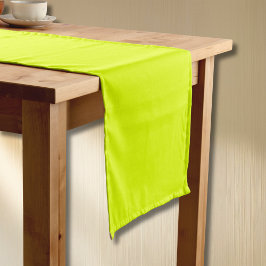 Caminho De Mesa Pequeno Cor Sólida Chartreuse Neon | Cor da Moda