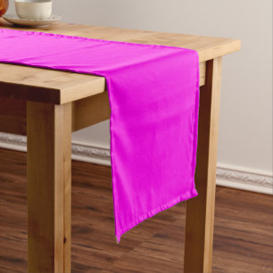 Caminho De Mesa Pequeno Cor Sólida Magenta Brilhante
