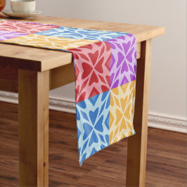 Caminho De Mesa Pequeno Corações Multicoloridos para o Dia dos Namorados