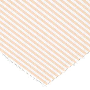 Caminho De Mesa Pequeno Coral pálido de Angelskin do pêssego & listra