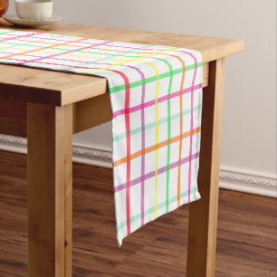 Caminho De Mesa Pequeno Corredor da mesa da xadrez em cores do citrino