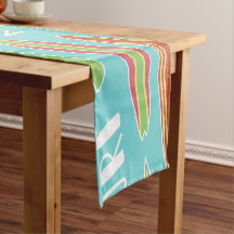 Corredor de Mesa Blue Surfboard