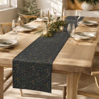 Caminho De Mesa Pequeno Corredor de Mesa Botânico de Inverno Yule ao Luar