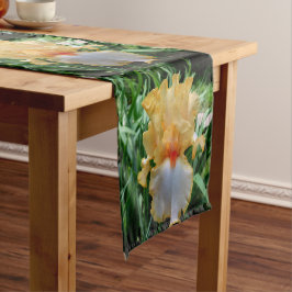 Caminho De Mesa Pequeno Corredor de Mesa Botânico Íris Amarela 14" X 72"