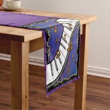 Corredor de mesa com tema musical