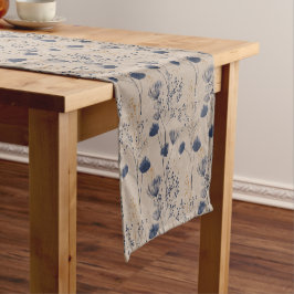 Caminho De Mesa Pequeno Corredor de Mesa de Flores Silvestres Botânicas Na