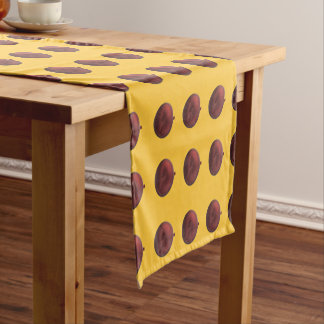 Caminho De Mesa Pequeno Corredor de Mesa Enfeite Vermelho de Ouro