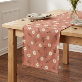 Caminho De Mesa Pequeno Corredor de Mesa Espalhado de Terracota com Margar