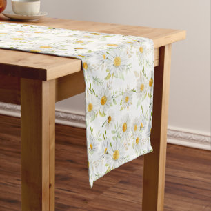 Caminho De Mesa Pequeno Corredor de Mesa Floral Daisy