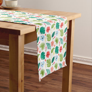Caminho De Mesa Pequeno Corredor de Mesa Floral Tropical