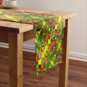 Caminho De Mesa Pequeno Corredor de Mesa Gecko Vermelho
