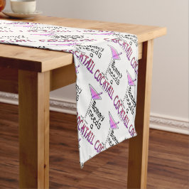 Caminho De Mesa Pequeno CORREDOR DE MESA - Mamãe Precisa de um COQUETEL!