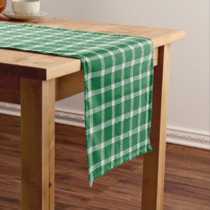 Caminho De Mesa Pequeno Corredor de Mesa Xadrez Verde