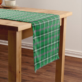 Caminho De Mesa Pequeno Corredor de Mesa Xadrez Verde Preto e Branco Cláss