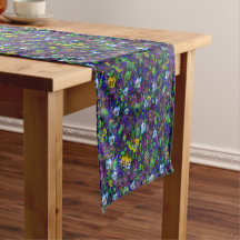 Corredores de mesa com Pensamentos [roxo] x3 taman