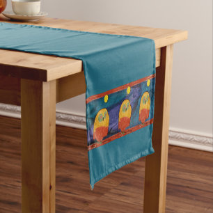 Caminho De Mesa Pequeno Coruja "Arte por Crianças"