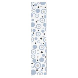 Caminho De Mesa Pequeno Costeira Frente Azul Fratura Azul Círculos Geométr