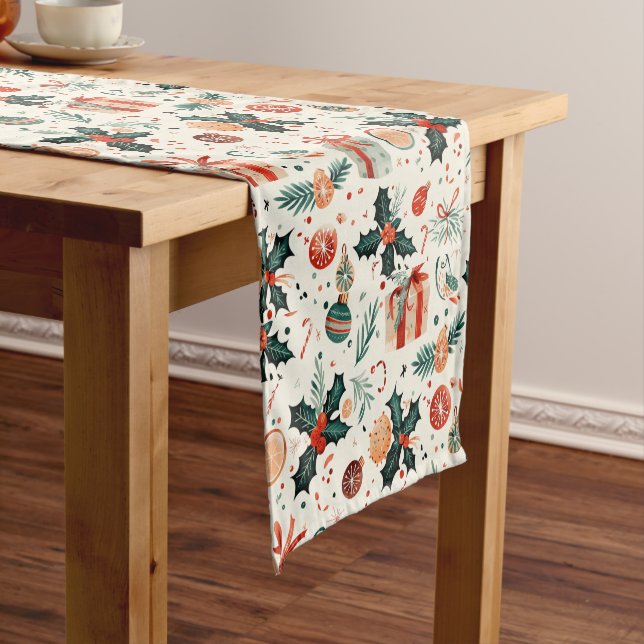 Caminho De Mesa Pequeno Curta Mesa de Natal (No Local)