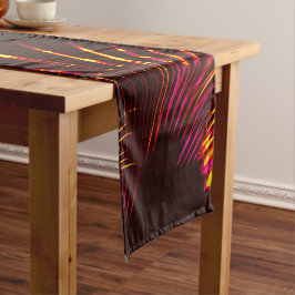 Caminho De Mesa Pequeno Curvas pontiagudas de rosa a 'cor de fogo'