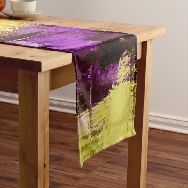 Caminho De Mesa Pequeno Dançando Através de Violeta Expressivo Moderno Abs (No Local)