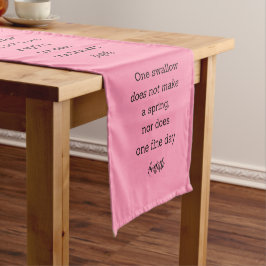 Caminho De Mesa Pequeno Decoração de Citação de Aristóteles para Casa na P