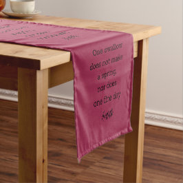 Caminho De Mesa Pequeno Decoração de Citação de Aristóteles para Casa na P