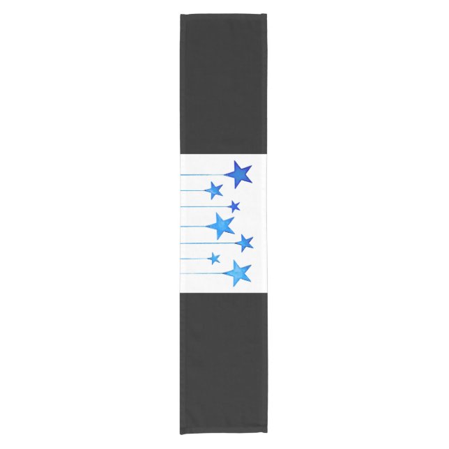 Caminho De Mesa Pequeno Decorações de Natal Azul (Frente)