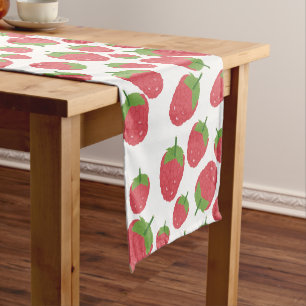Caminho De Mesa Pequeno Design de Fruta de framboesa