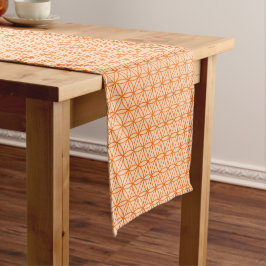 Caminho De Mesa Pequeno Design de linha circular laranja