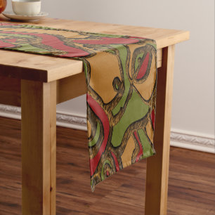 Caminho De Mesa Pequeno Design Exclusivo dos Hieroglifos Maios