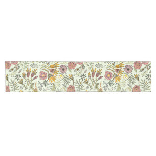 Caminho De Mesa Pequeno design floral da flor do teste padrão da abelha d