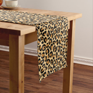 Caminho De Mesa Pequeno Design Série Clássico Leopardo 6